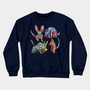 Dia de muertos animals Crewneck Sweatshirt